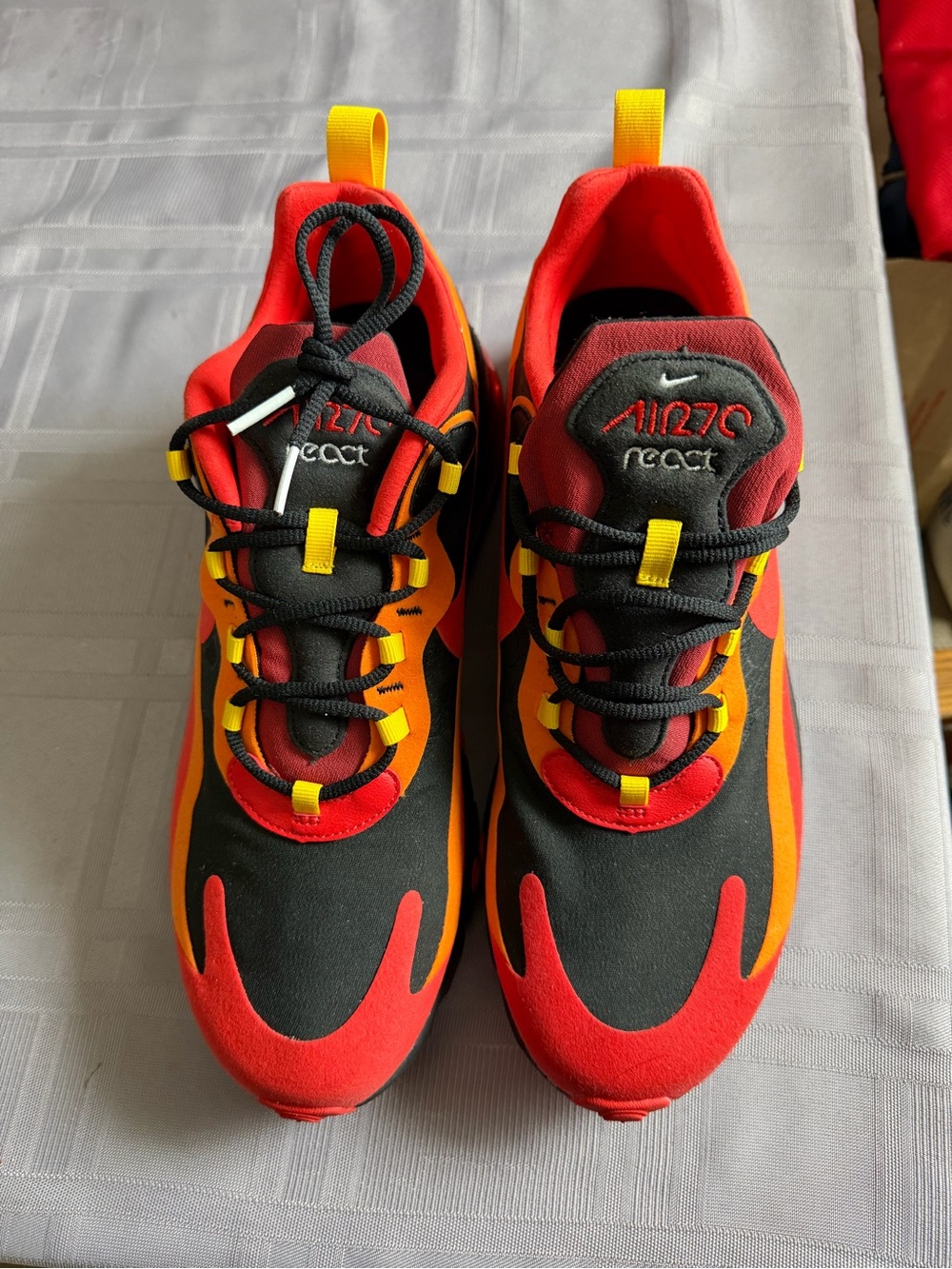 Nike Air Max 270  React Lava /Magma Mens Sneakers